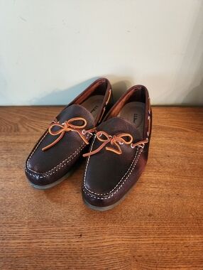 LL Bean Mens 12 EE Leather Camp Mocs